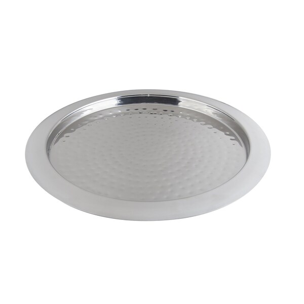 Bon Chef Round Hammered Tray 15 1/2" X 3/4" 61278 - main